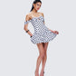 Rio Multi Polka Dot Bubble Mini Dress