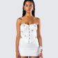 Rivi White Flower Corset Top