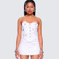 Rivi White Flower Corset Top