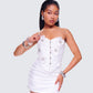 Rivi White Flower Corset Top