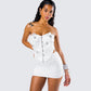 Rivi White Flower Corset Top