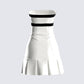 Roma White Strapless Mini Dress