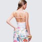 Romina White Button Though Cami Top