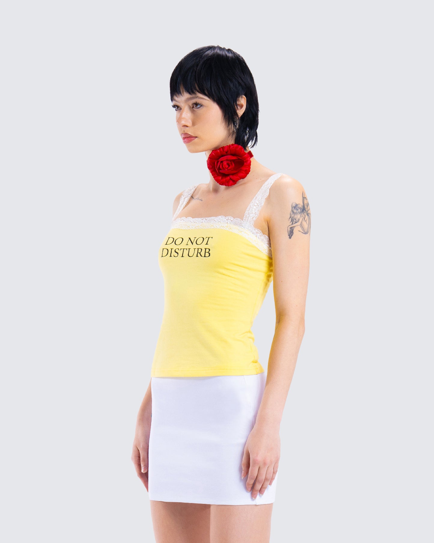 Rosalia Yellow Graphic Knit Top