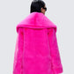 Rosamond Hot Pink Vegan Fur Jacket