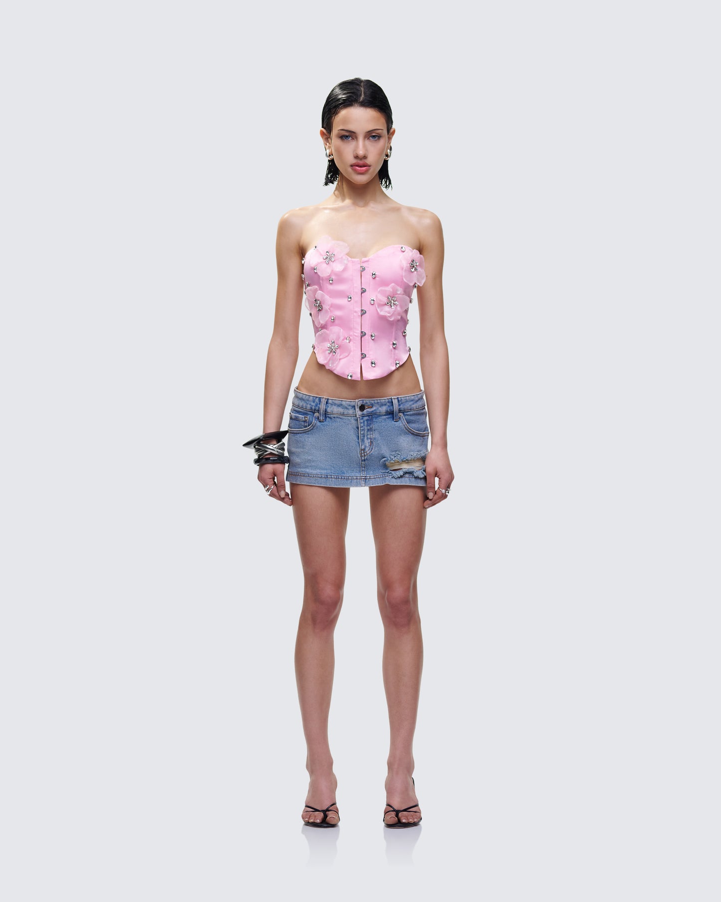 Roselle Denim Set