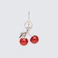 Roxy Red Glitter Cherry Bag Charm