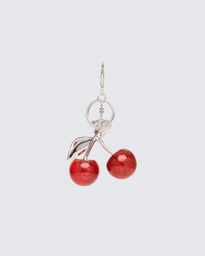 Roxy Red Glitter Cherry Bag Charm