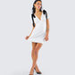 Rupa White Puff Sleeve Mini Dress