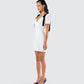 Rupa White Puff Sleeve Mini Dress