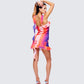 Ryann Multi Celestial Print Mini Dress