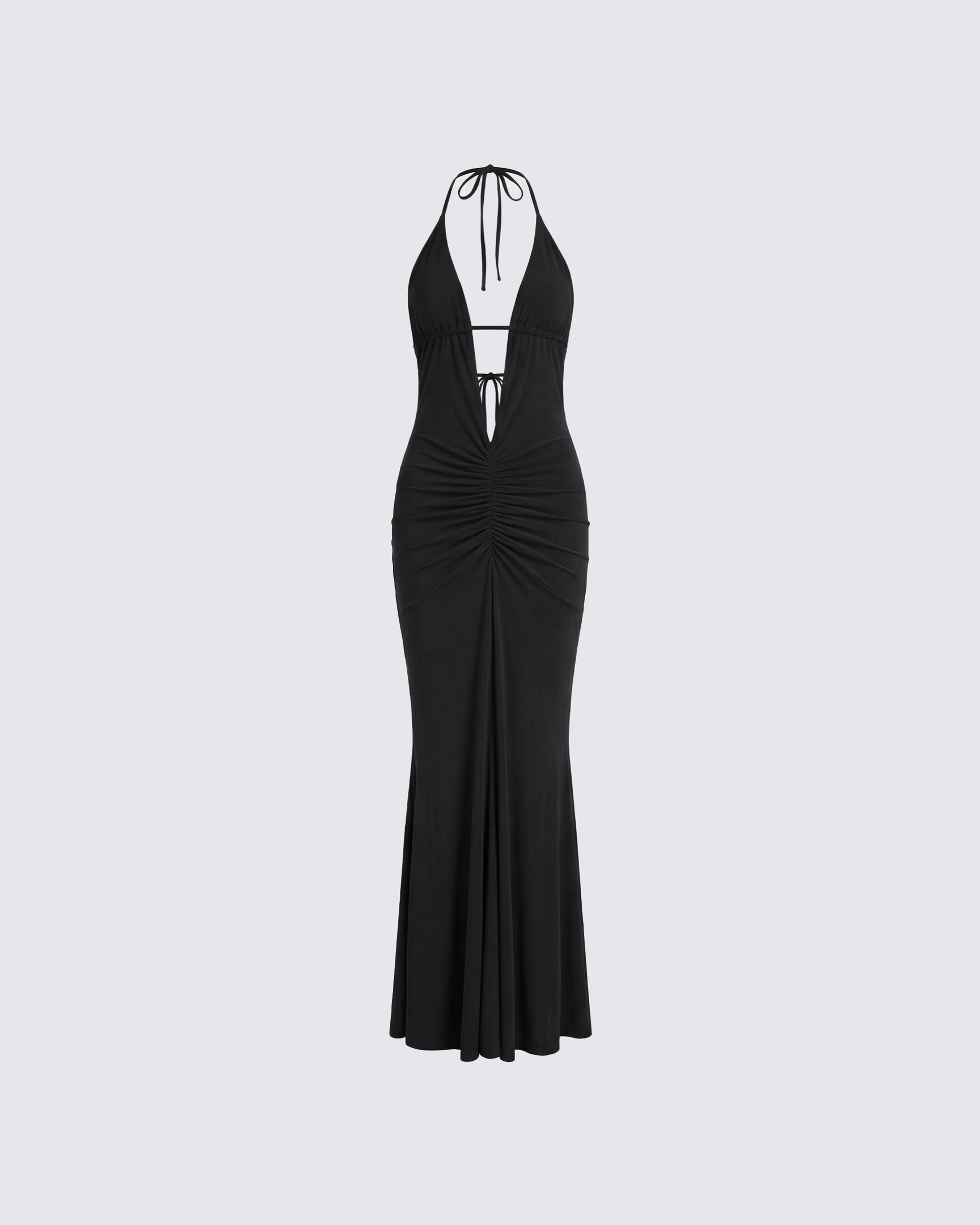 Ravie Black Halterneck Maxi Dress