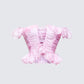 Women's blush matching set close-up detail – FINESSE