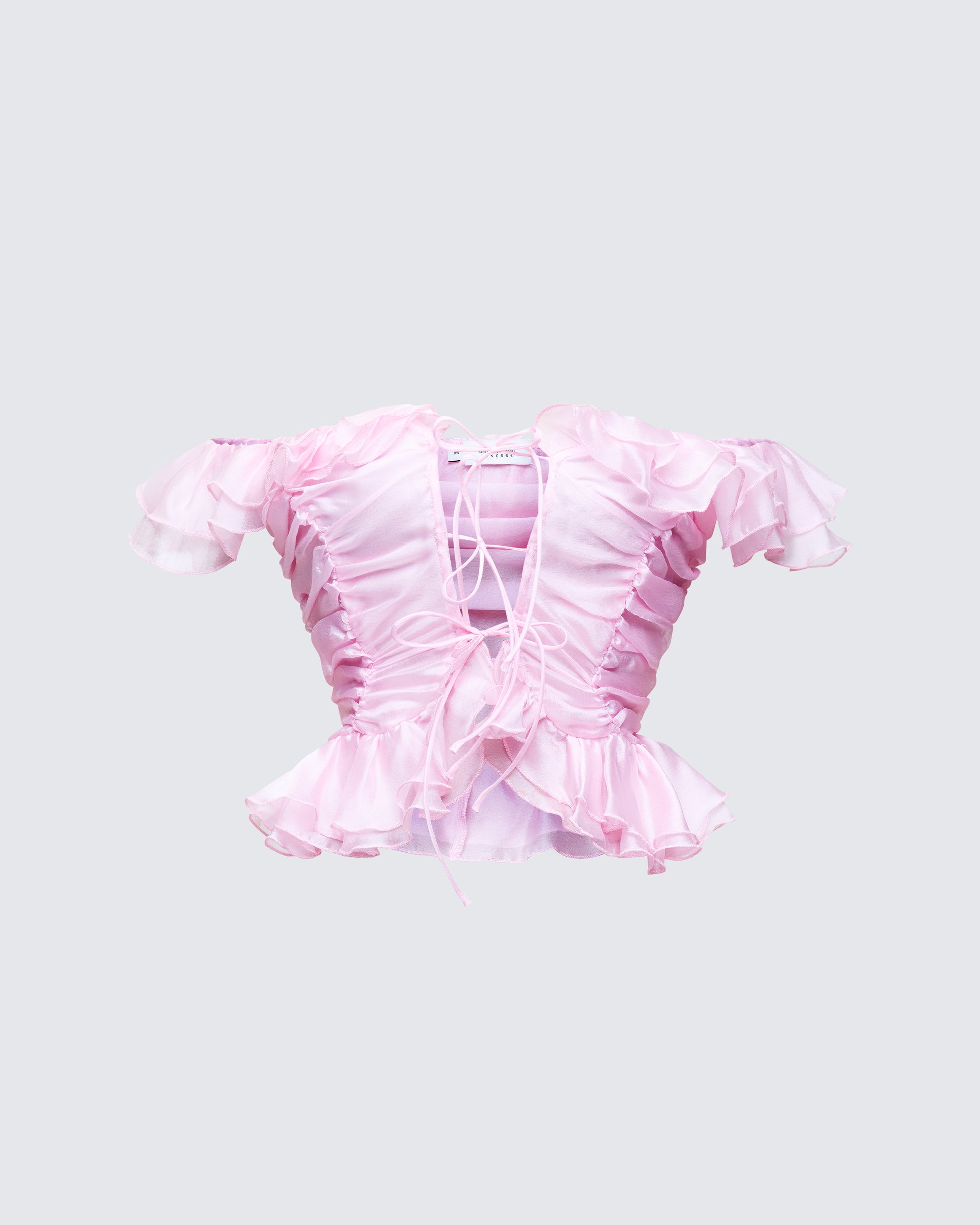 Women's blush matching set close-up detail – FINESSE