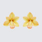 Sabine Ecru True Orchid Earrings