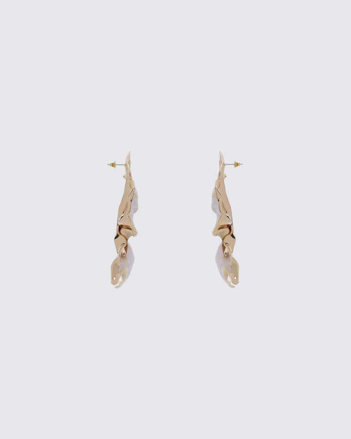 Sabira Ecru Orchid Earrings
