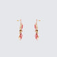 Sabira Red Orchid Earrings