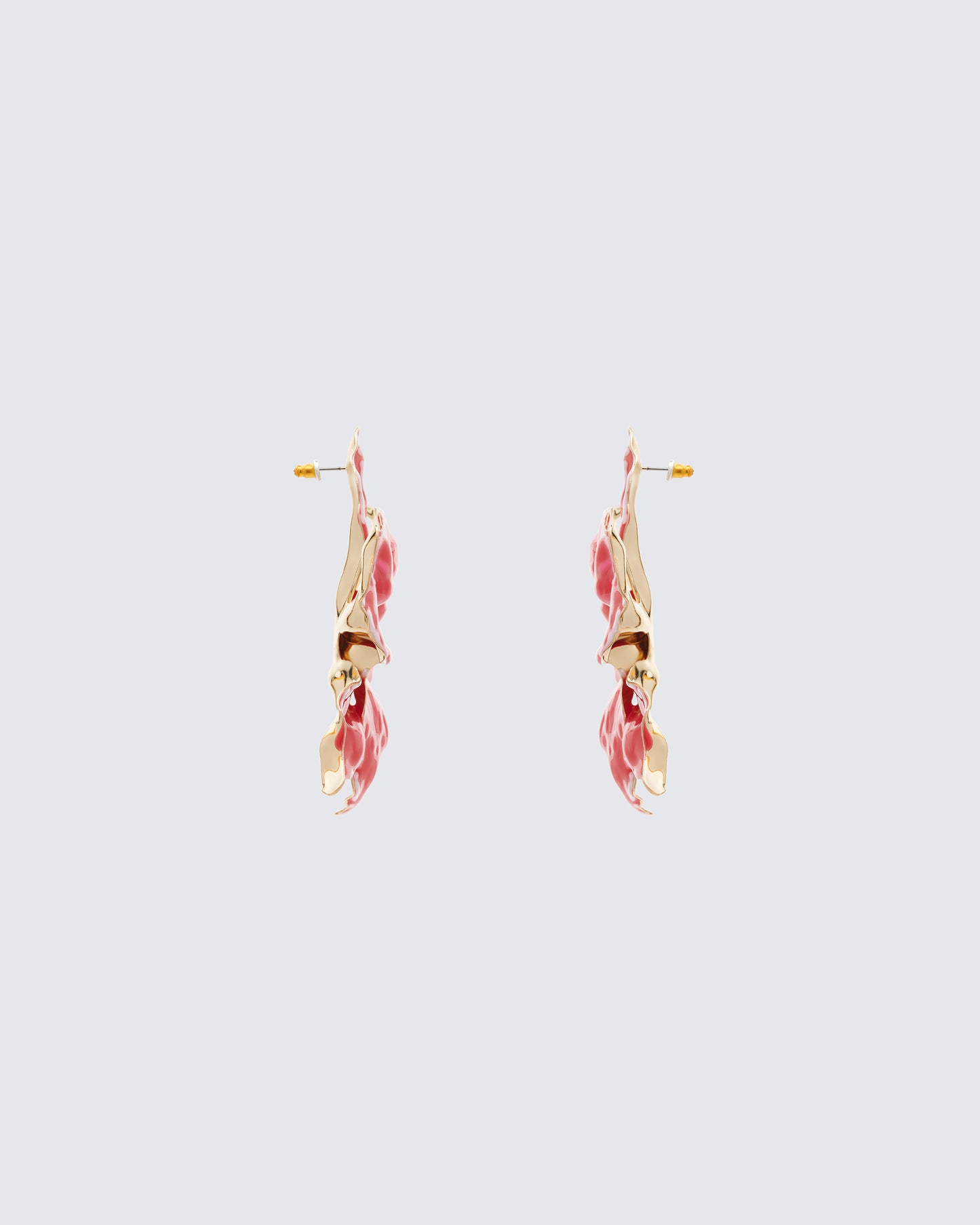 Sabira Red Orchid Earrings