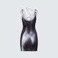 Sabrina Minikleid mit Body-Print