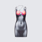 Sabrina Minikleid mit Body-Print