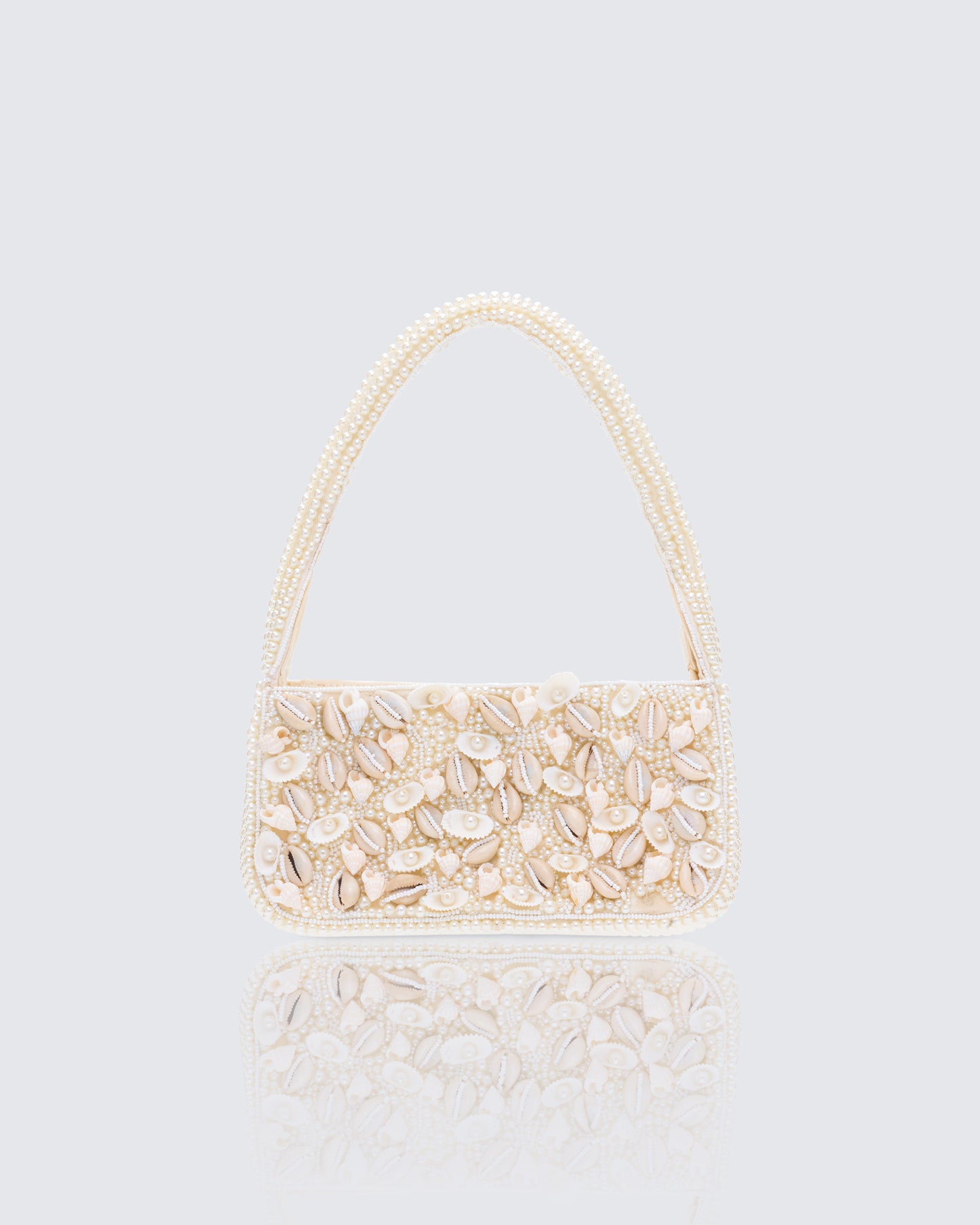 Sadaf Ivory Cowrie Shell Handbag product front