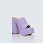 Saige Lilac Open Toe Platform Sandal