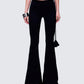 Sailor Black Jersey Twist Waist Pant model front