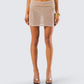 Sakura Gold Knit Micro Mini Skirt