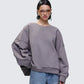 Salima Grey Oversized Sweater