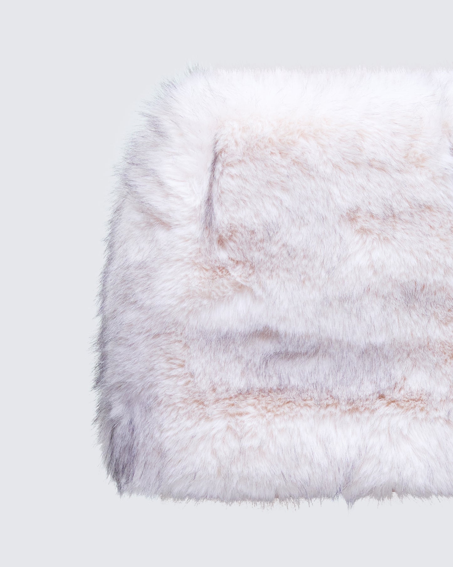 Salina Cream Faux Fur Mini Skirt