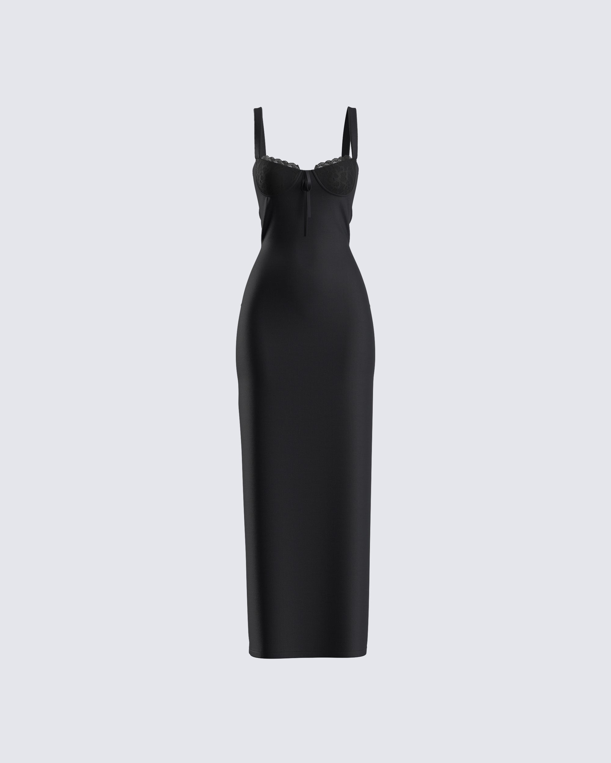 Salma Black Maxi Dress – FINESSE