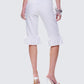 Salome White Stripe Capri Pant