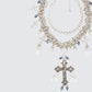 Salwa Silver Multi Crucifix Necklace