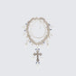 Salwa Silver Multi Crucifix Necklace product front
