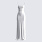 Sana Ivory Cowl Maxi Dress