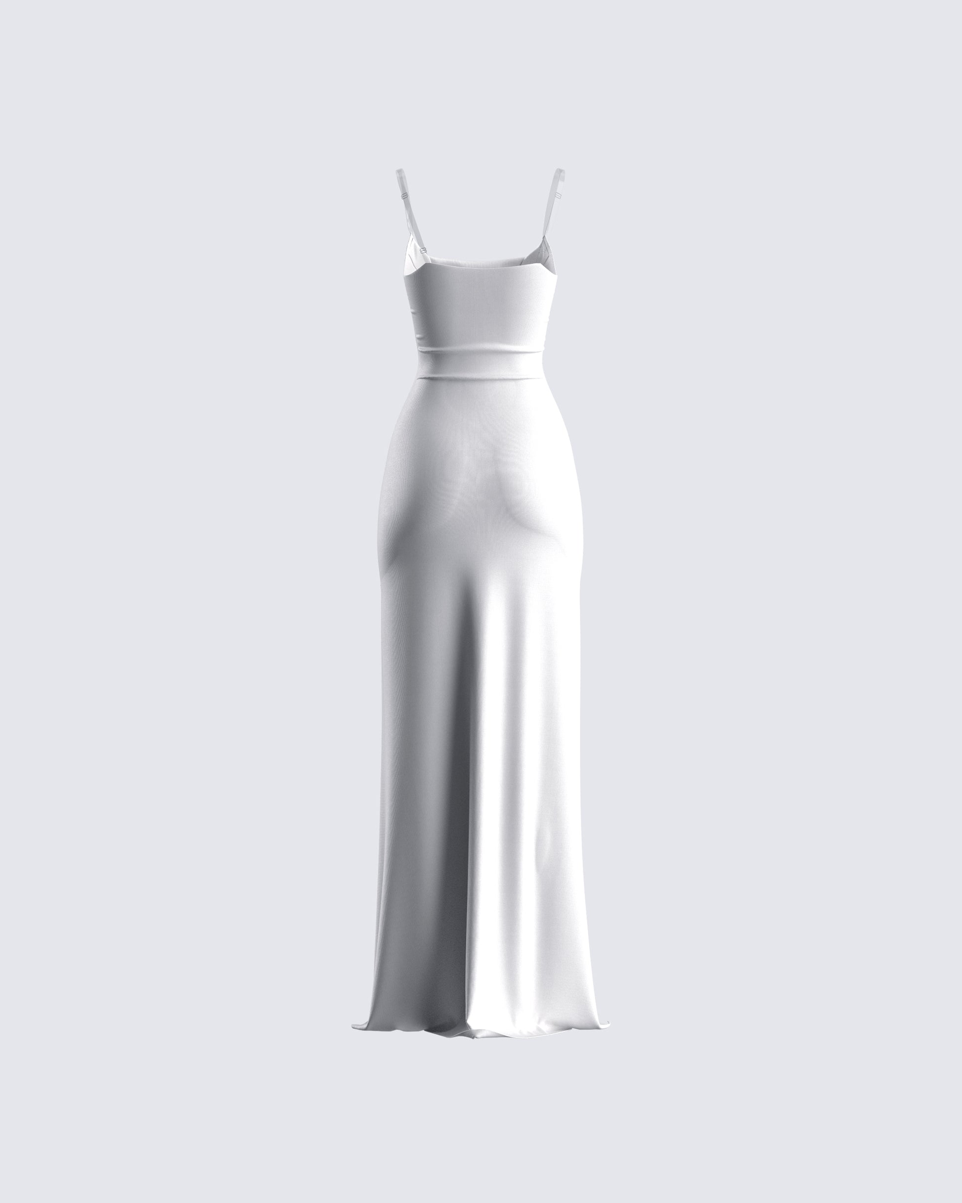 Ivory Satin Cowl Neck Maxi Dress - Formal Slip Dress FINESSE Ivory Satin Cowl Neck Maxi Dress - Formal Slip Dress FINESSE