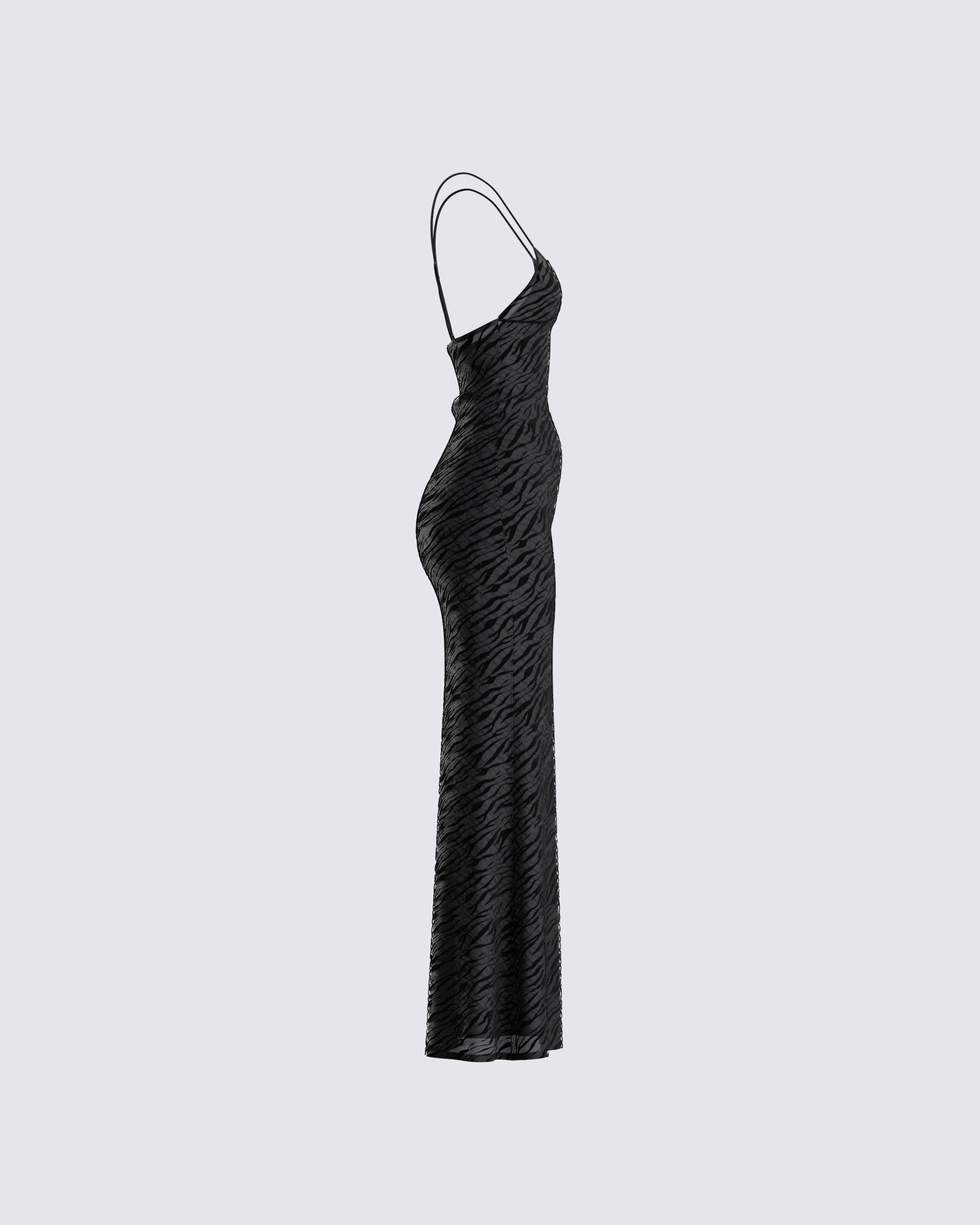 black zebra print mesh dress Black Mesh Maxi Dress