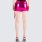 Sanya Pink Metallic Mini Skirt