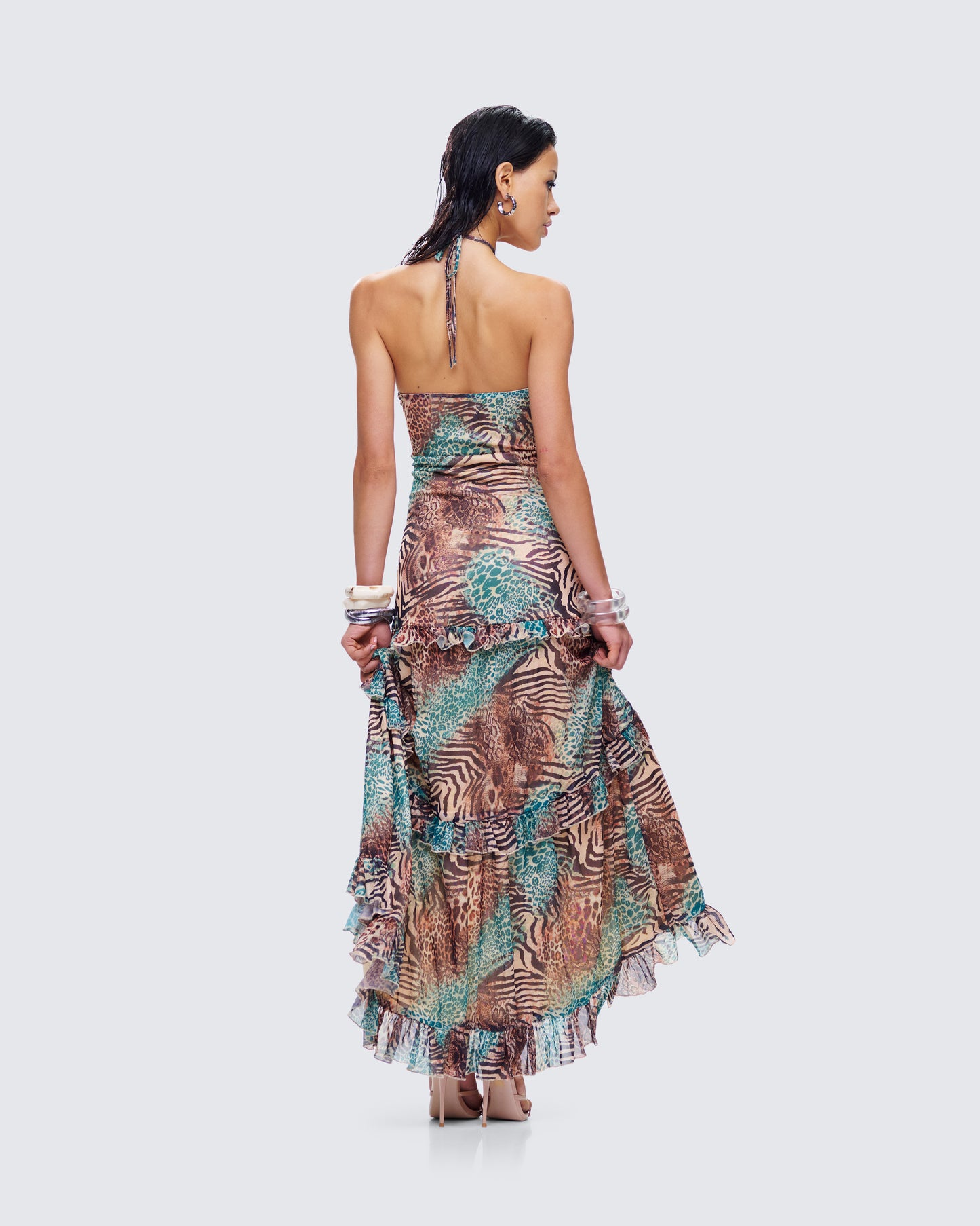 Saphira Animal Print Maxi Dress