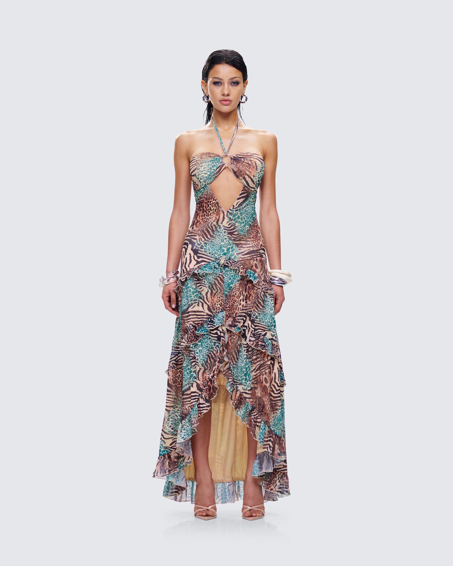 Saphira Animal Print Maxi Dress