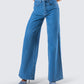 Sara Blue Denim Wide Leg Jean