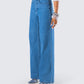 Sara Blue Denim Wide Leg Jean