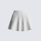 Lani White Pleated Mini Skirt