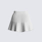 Lani White Pleated Mini Skirt