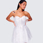 Sejal Silver Corset Mini Dress
