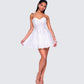 Sejal Silver Corset Mini Dress