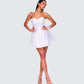 Sejal Silver Corset Mini Dress