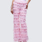 Senara Pink Ruffle Tier Pant