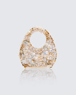 Sereia Ivory Mother Of Pearl Hobo Bag product front