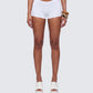 Shemoi White Jersey Micro Shorts model front
